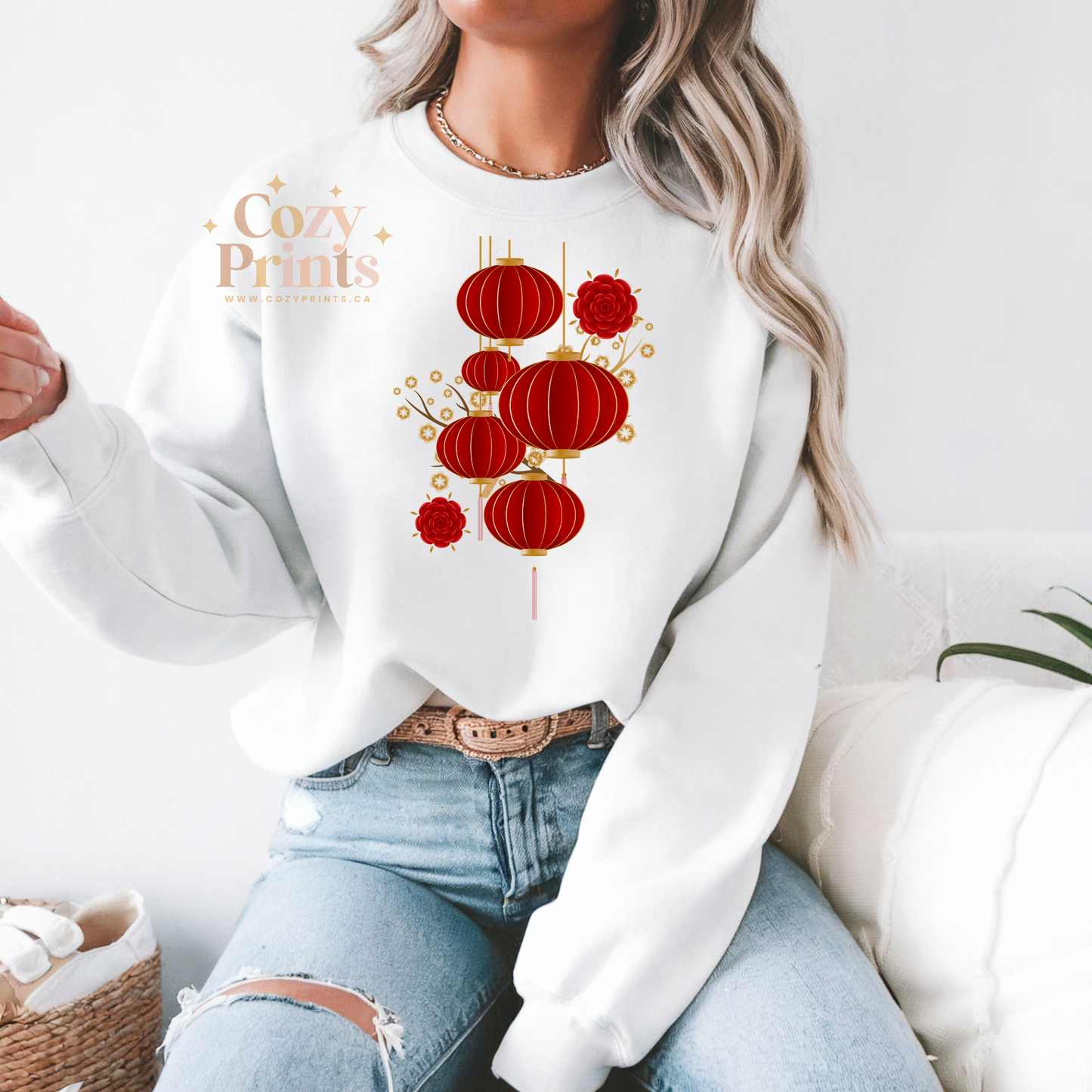 Cultural Glow Chinese Lantern | Unisex Sweatshirt