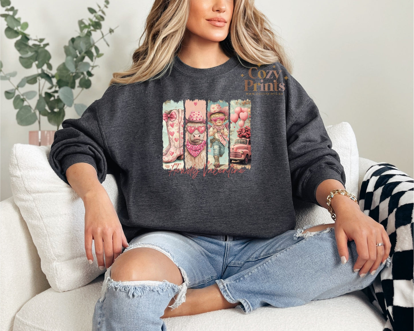 Howdy Valentine | Unisex Sweatshirt