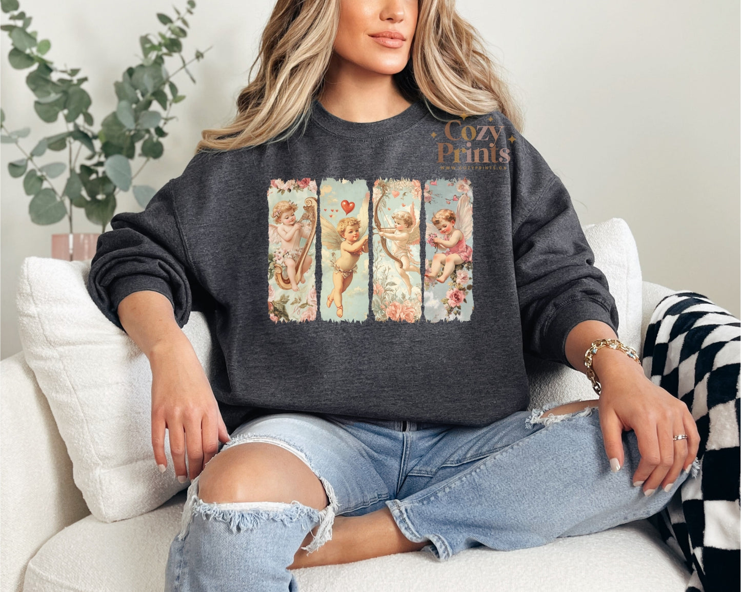 Cupid Angel Art | Unisex Sweatshirt