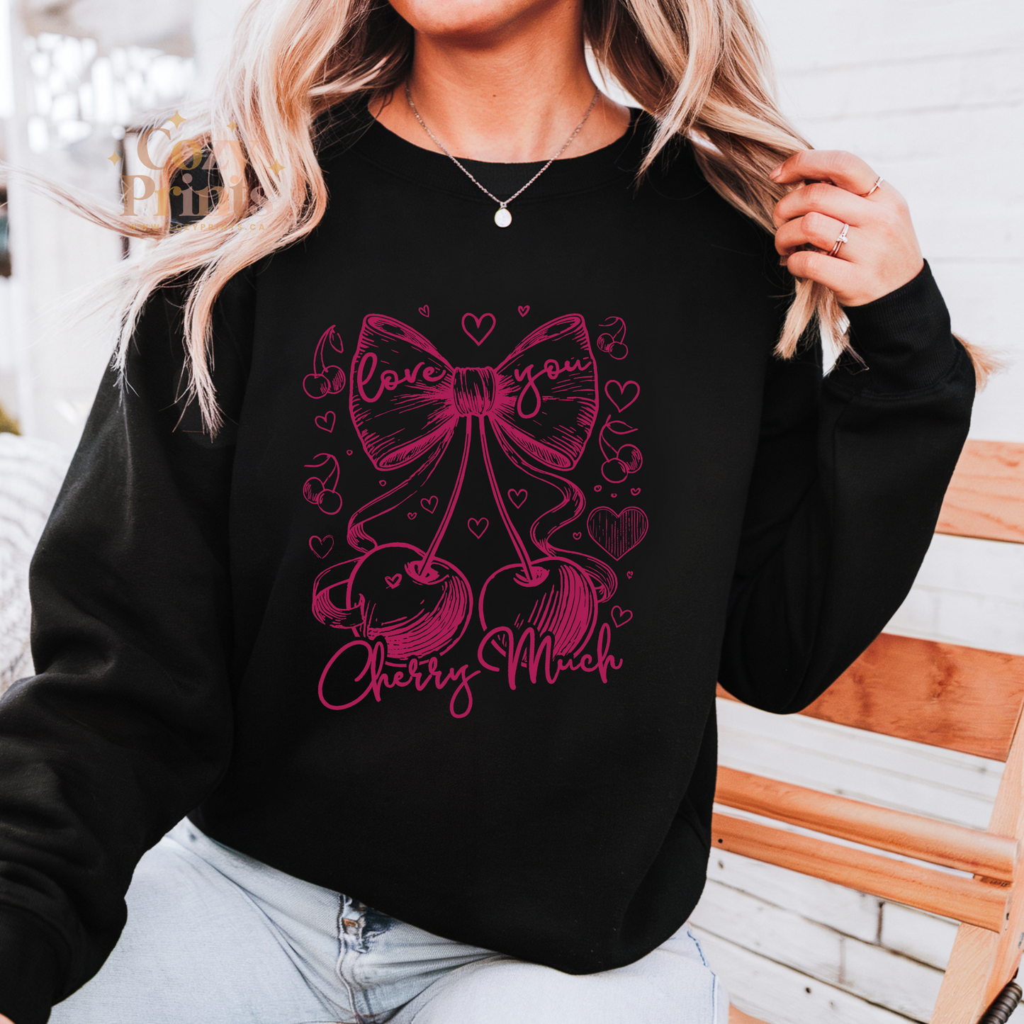 I Love You Cherry Much Purple Version | Unisex Sweatshirt