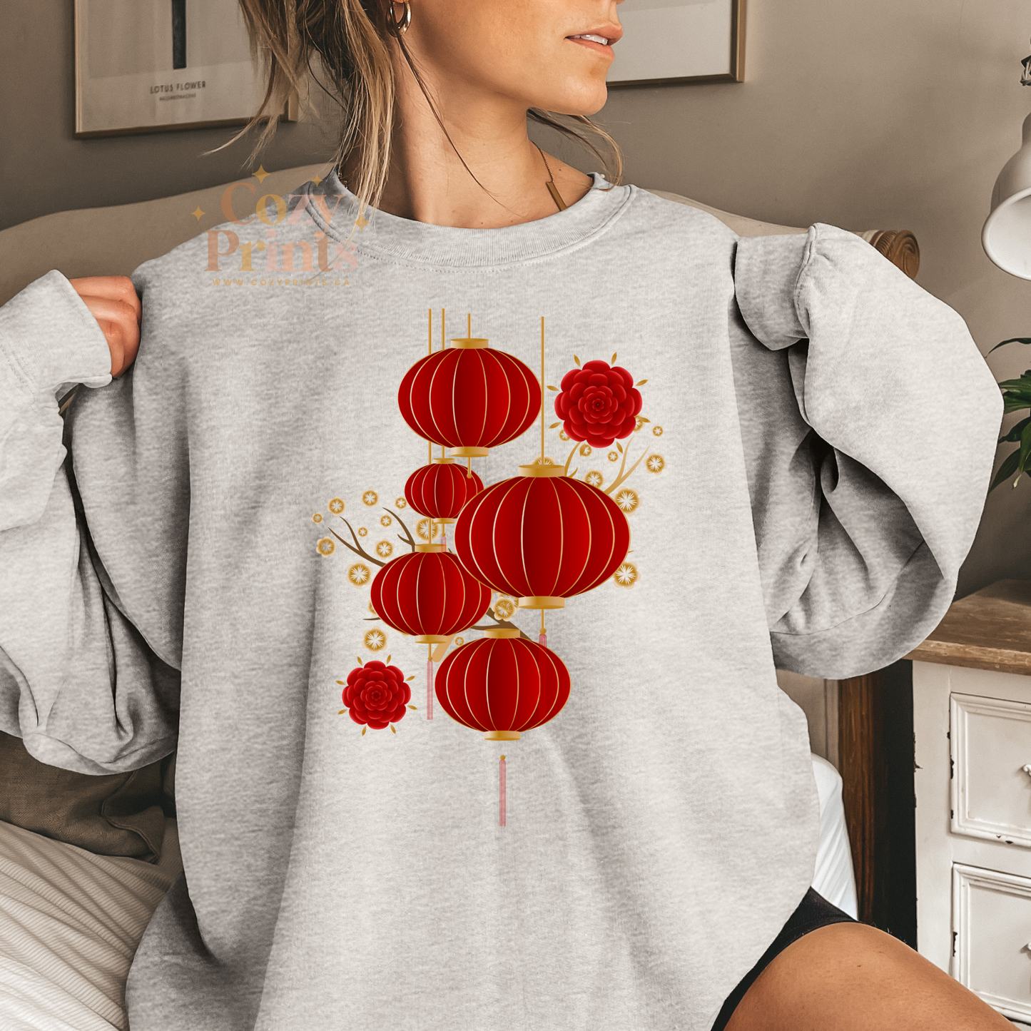 Cultural Glow Chinese Lantern | Unisex Sweatshirt