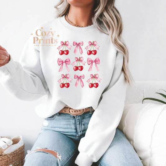Bow Croquette Valentines Theme | Unisex Sweatshirt