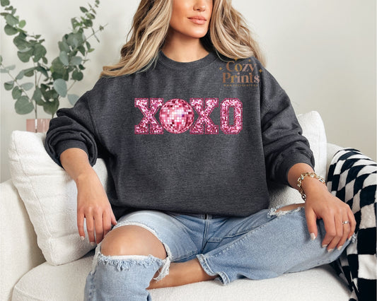 XOXO Sparkly Print | Unisex Sweatshirt