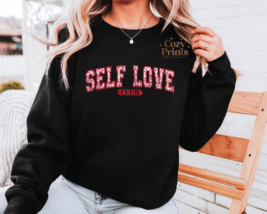 Self Love Club Sparkly Print | Unisex Sweatshirt