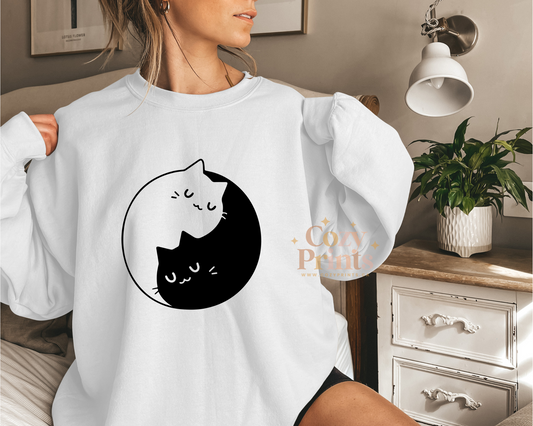 Yinyang Cat | Unisex Sweatshirt